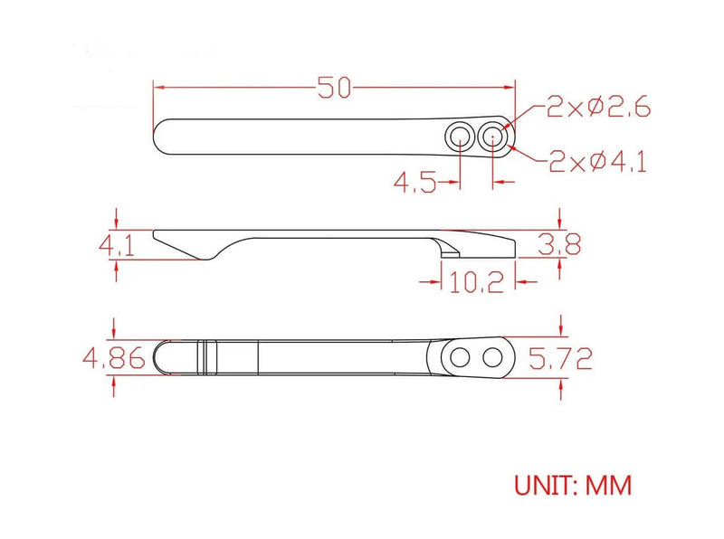 CIVIVI Plain Titanium Clip T001C