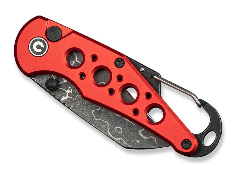 CIVIVI Pragma Aluminum Red Damascus