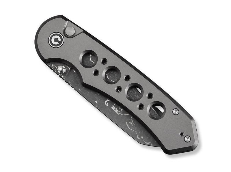 CIVIVI Pragma Prime Damascus Gray Aluminum