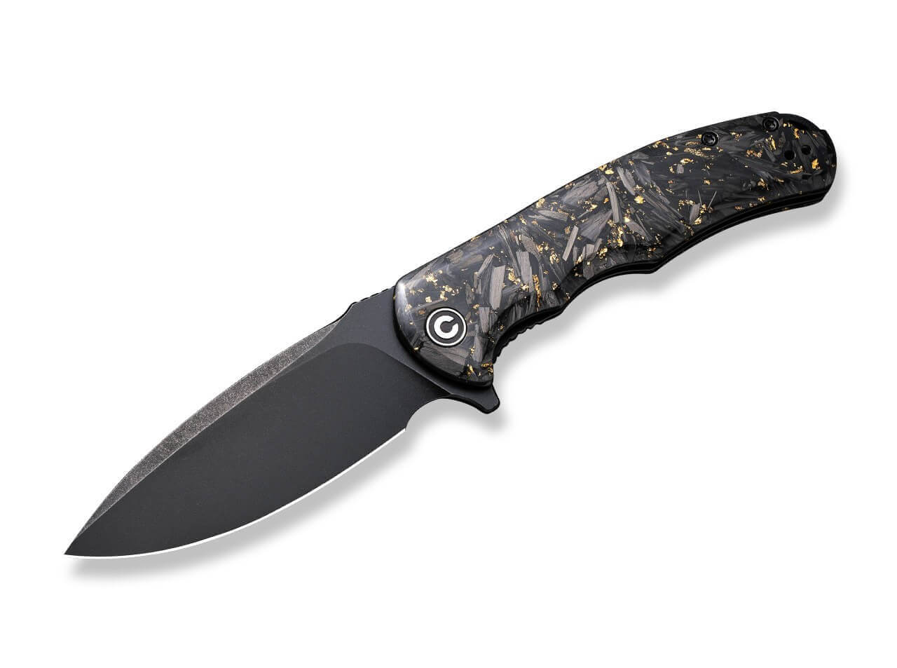 CIVIVI Praxis Shredded Carbon Gold