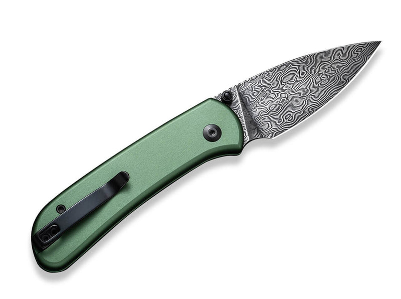 CIVIVI Qubit Aluminum Green Damascus