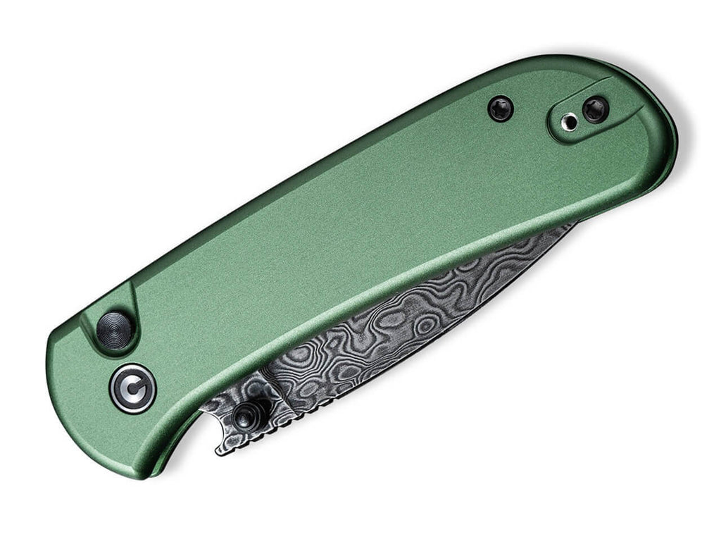 Qubit Aluminum Green Damascus