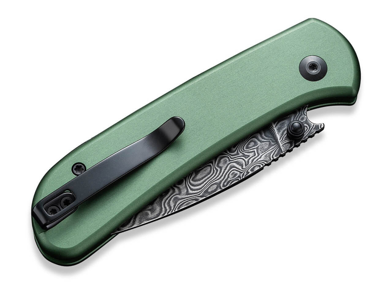 Qubit Aluminum Green Damascus