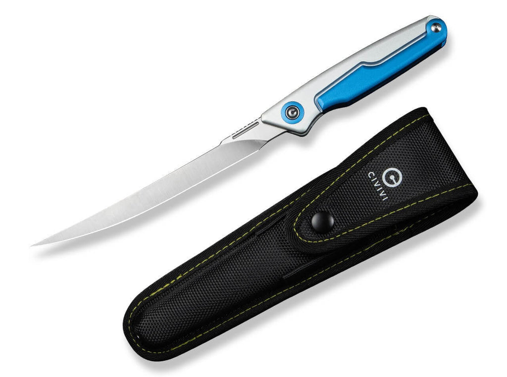 Shawka 14C28N Silver & Blue Aluminum