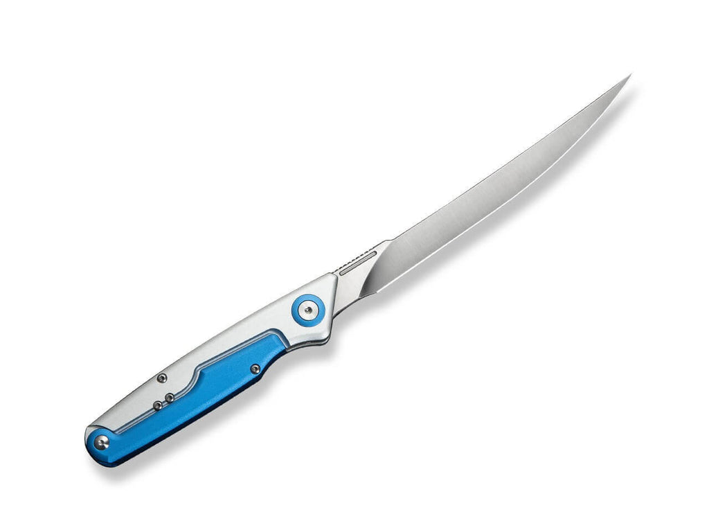 Shawka 14C28N Silver & Blue Aluminum