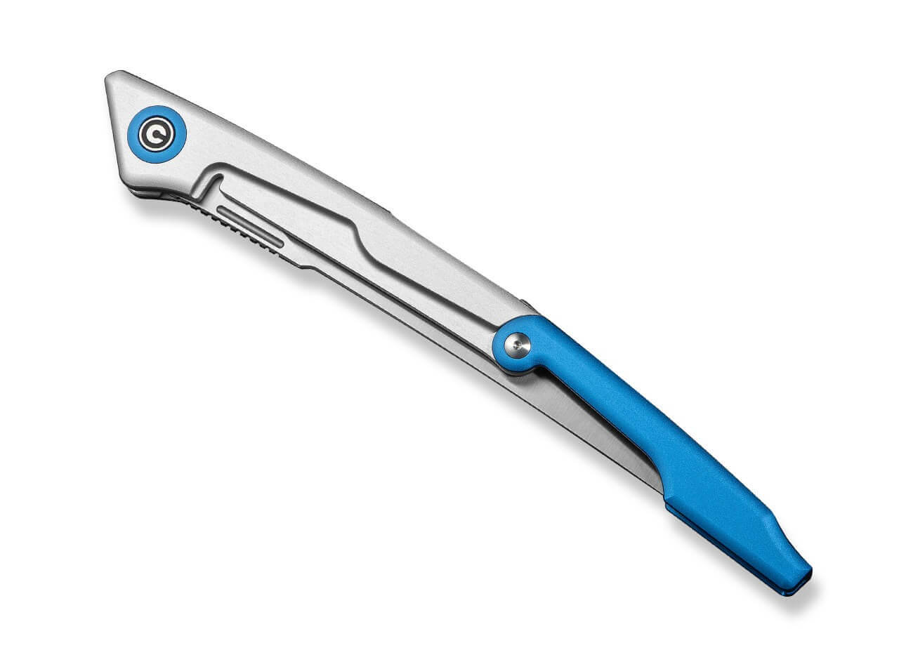 Shawka 14C28N Silver & Blue Aluminum
