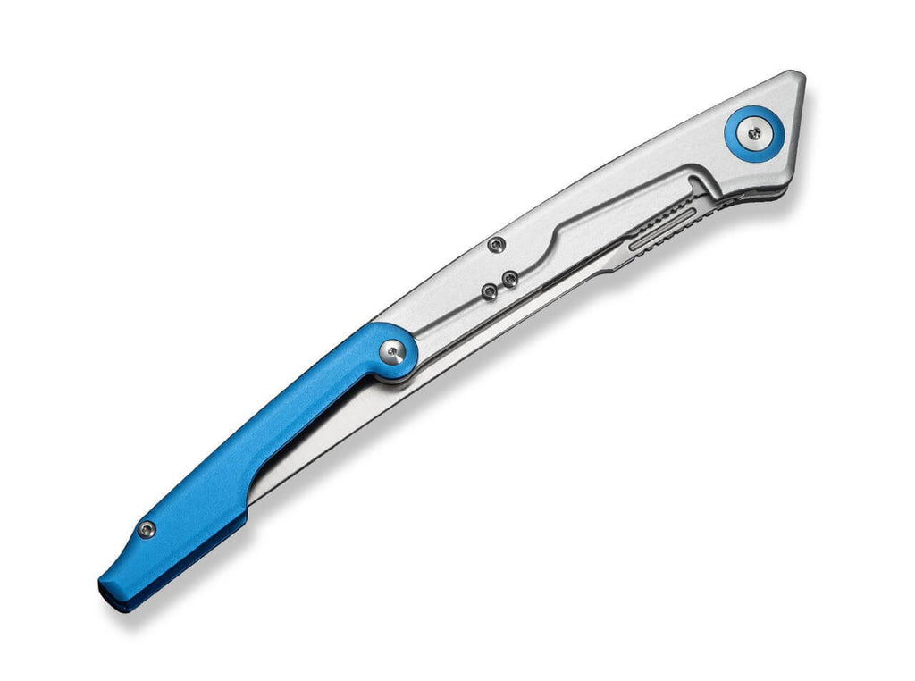 Shawka 14C28N Silver & Blue Aluminum