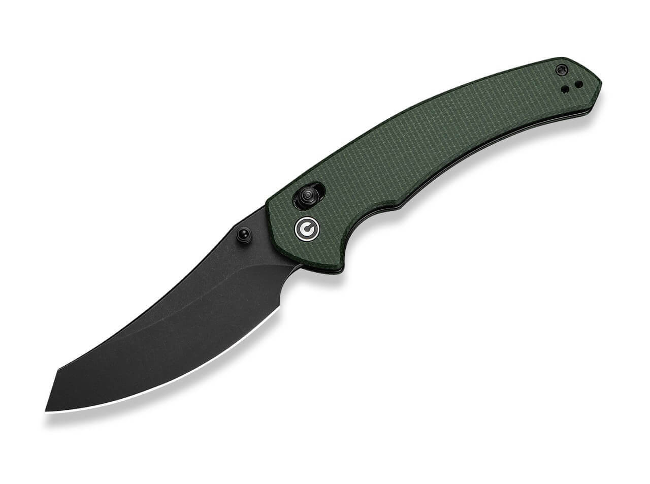 Sixgill Nitro-V Green Micarta Black Stonewashed