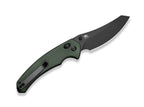 Sixgill Nitro-V Green Micarta Black Stonewashed