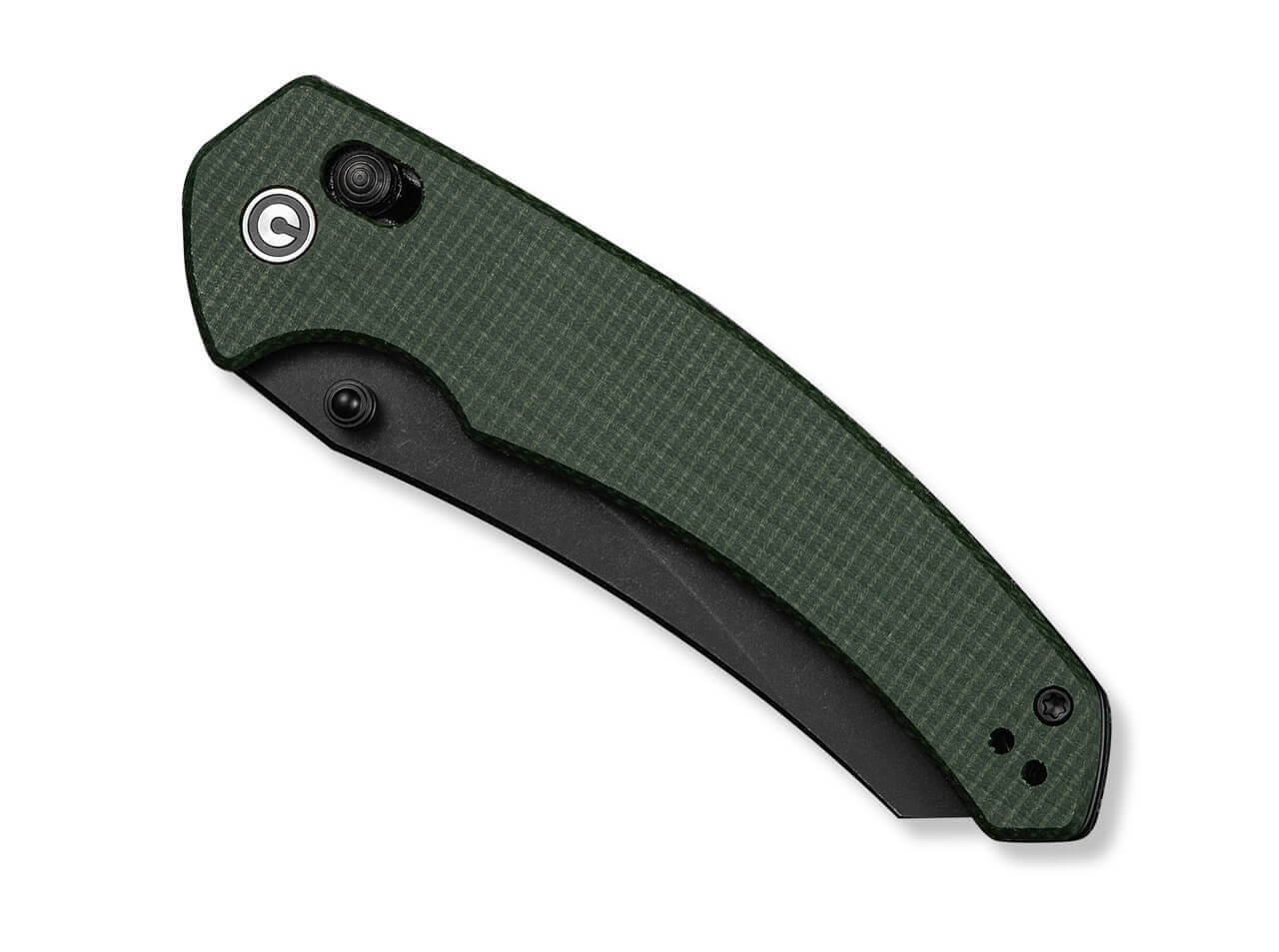 Sixgill Nitro-V Green Micarta Black Stonewashed