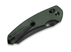 Sixgill Nitro-V Green Micarta Black Stonewashed