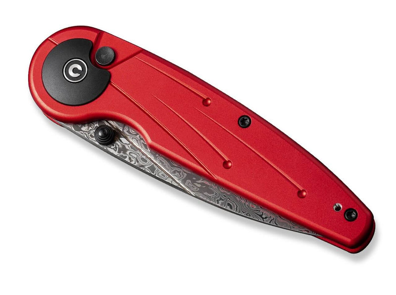 CIVIVI Starflare Aluminum Red Damascus