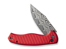 CIVIVI Stormhowl Aluminum Milled Red Damascus