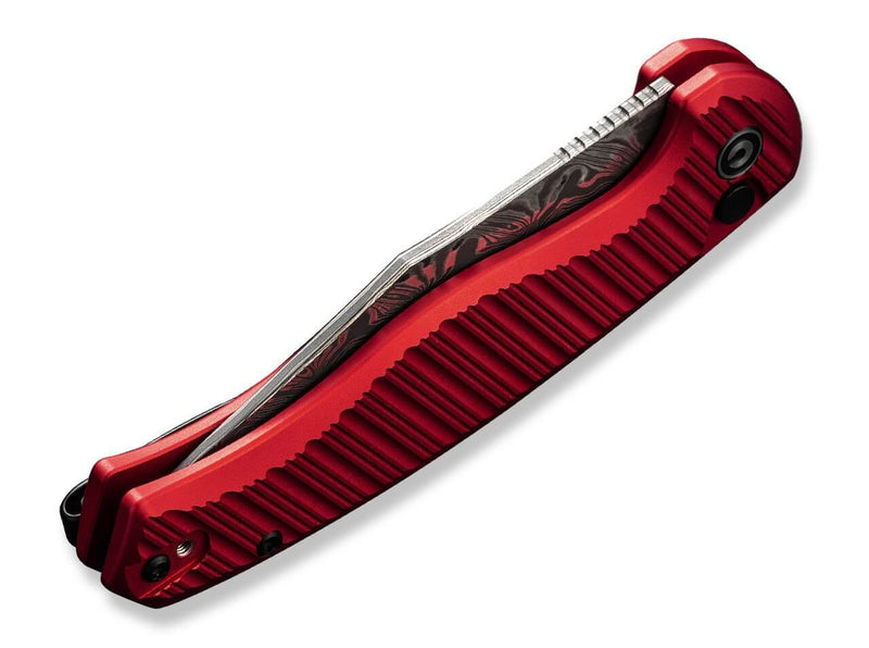 CIVIVI Stormhowl Aluminum Milled Red Damascus