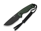 Timberbark 14C28N Micarta Dark Green