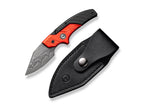 Typhoeus Aluminum Red & Black Damascus