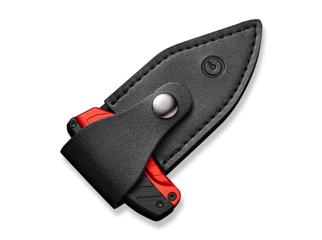 Typhoeus Aluminum Red & Black Damascus