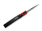 Typhoeus Aluminum Red & Black Damascus