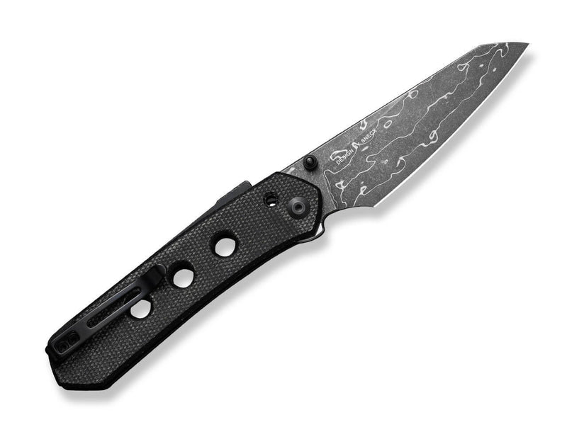 CIVIVI Vison FG Canvas Micarta Black Damascus