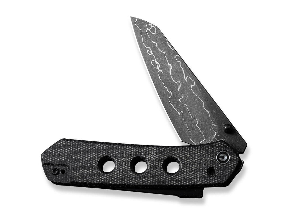 Vison FG Canvas Micarta Black Damascus