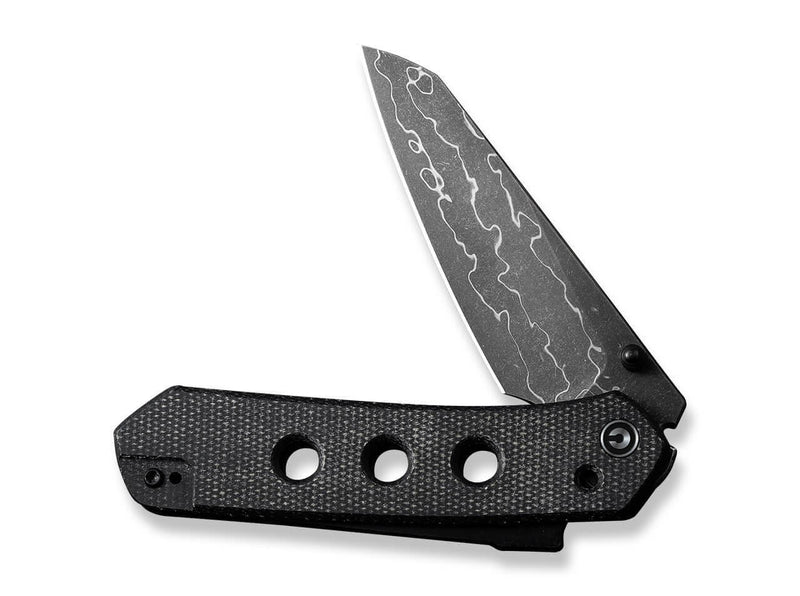 CIVIVI Vison FG Canvas Micarta Black Damascus