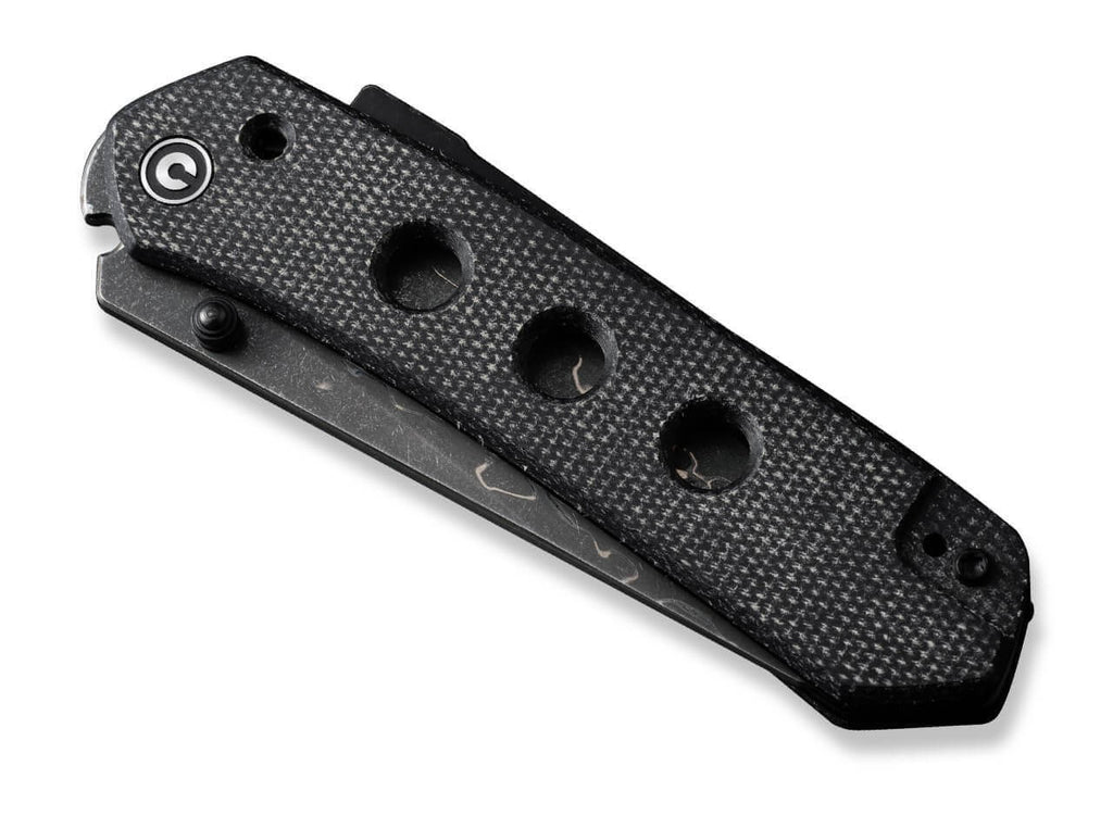 Vison FG Canvas Micarta Black Damascus