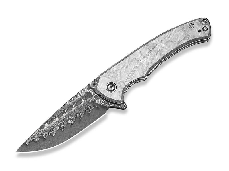 CIVIVI Voidflare Damascus Aluminum Foil G10