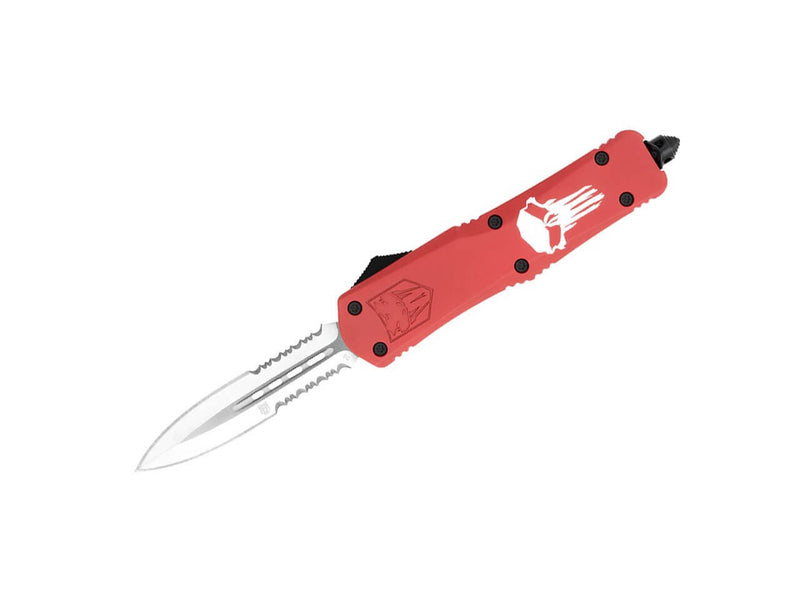CobraTec Large FS-3 Punisher Red Dagger 2-Side Serrated