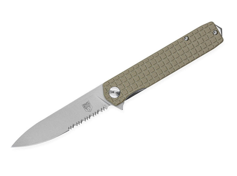 CobraTec Medium Cayden Tan Drop Serrated