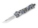 CobraTec Medium CTK-1 Cerakote Blue Cobra Skin Drop Serrated