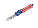 CobraTec Small CTK-1 Cerakote American Flag Dagger 1-Side Serrated