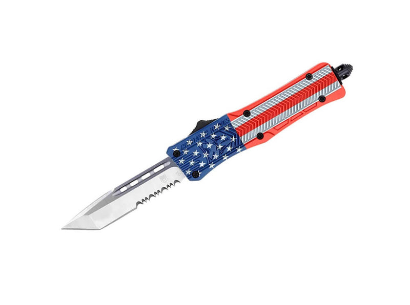 CobraTec Small CTK-1 Cerakote American Flag Tanto Serrated