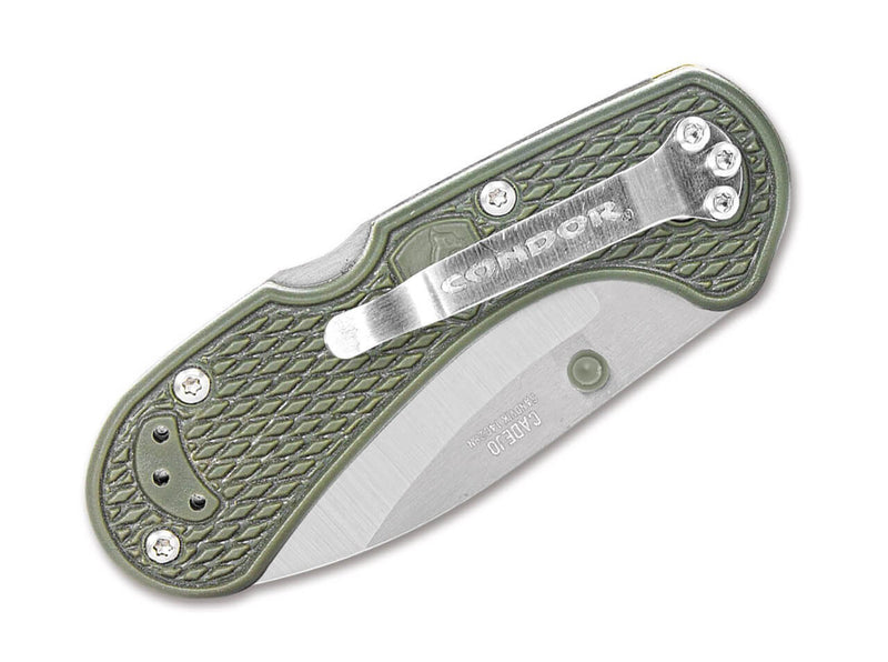 Condor Cadejo Drop Point Folder Army Green