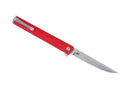 CRKT CEO Flipper Red Silver Blade