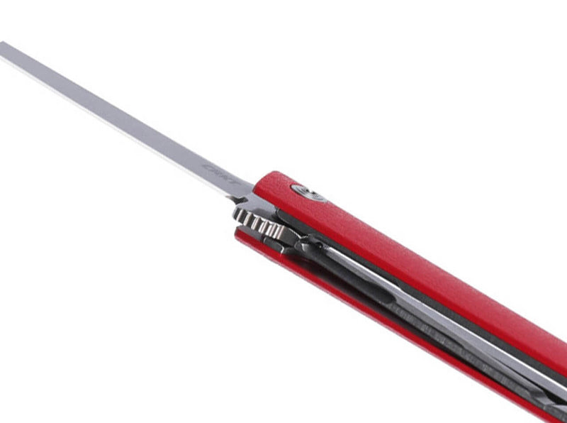 CRKT CEO Flipper Red Silver Blade