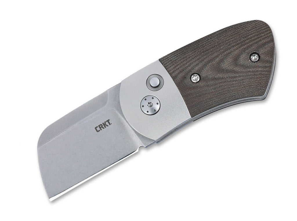 CRKT Minnow Automatic Micarta Green