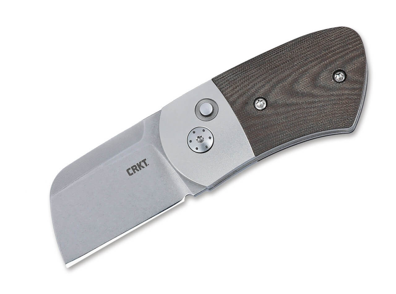 CRKT Minnow Automatic Micarta Green