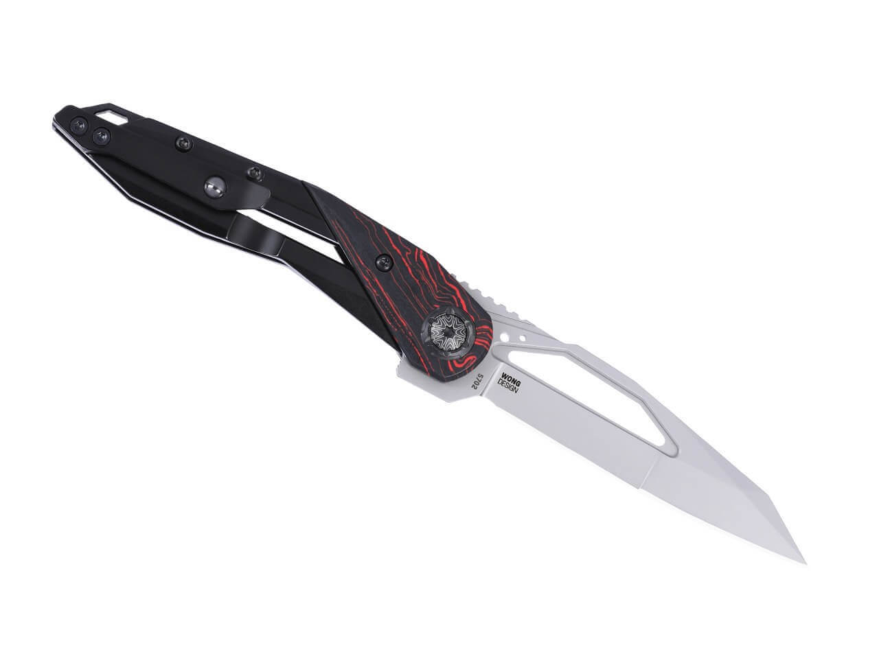CRKT Nucleus 12C27 Steel & G10 Red & Black