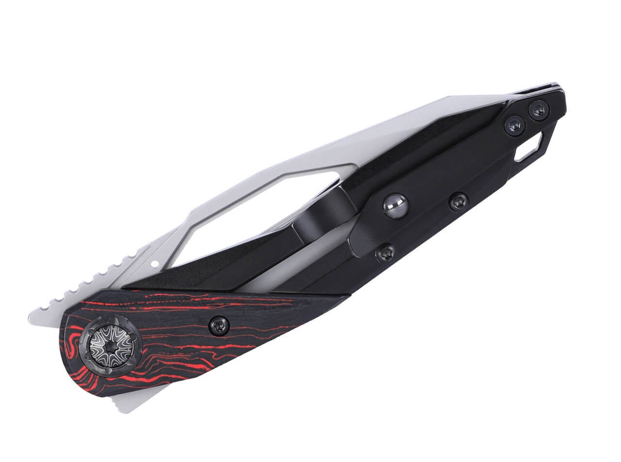CRKT Nucleus 12C27 Steel & G10 Red & Black