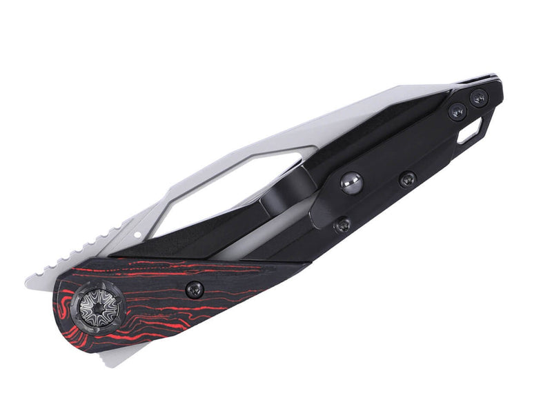 CRKT Nucleus 12C27 Steel & G10 Red & Black