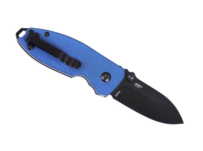 CRKT Squid Button Lock Micarta Blue
