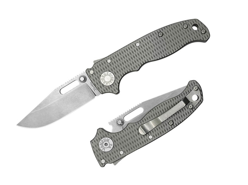 Demko Knives AD20.5 Clip Point 20CV Titanium Milled