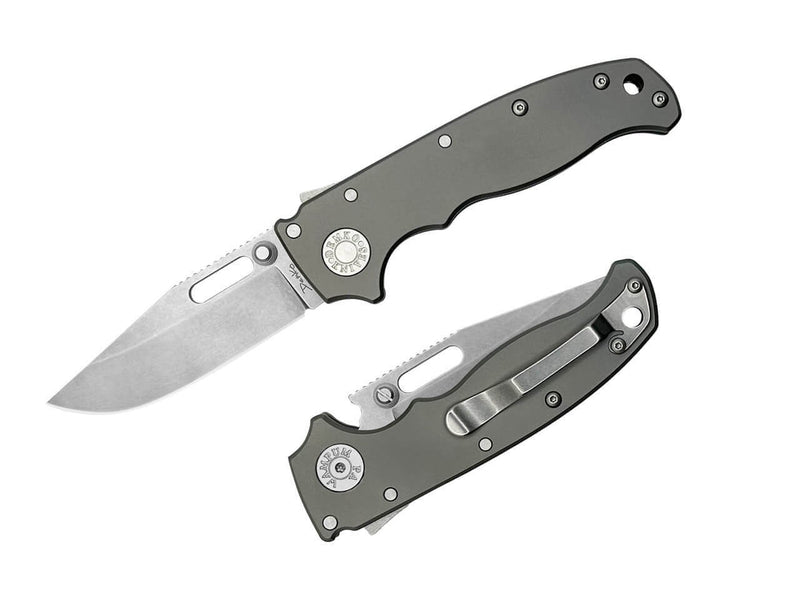 Demko Knives AD20.5 Clip Point 20CV Titanium Smooth