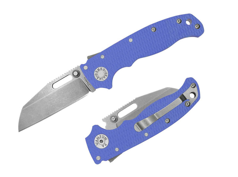 Demko Knives AD20.5 Shark Foot 20CV G10 Blue