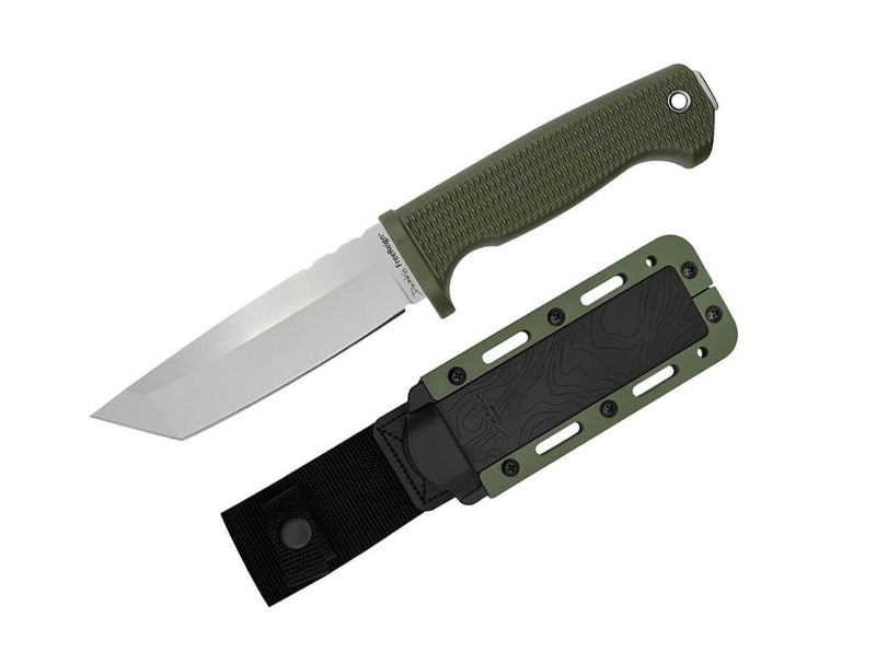 Demko Knives FreeReign Tanto AUS10A OD Green
