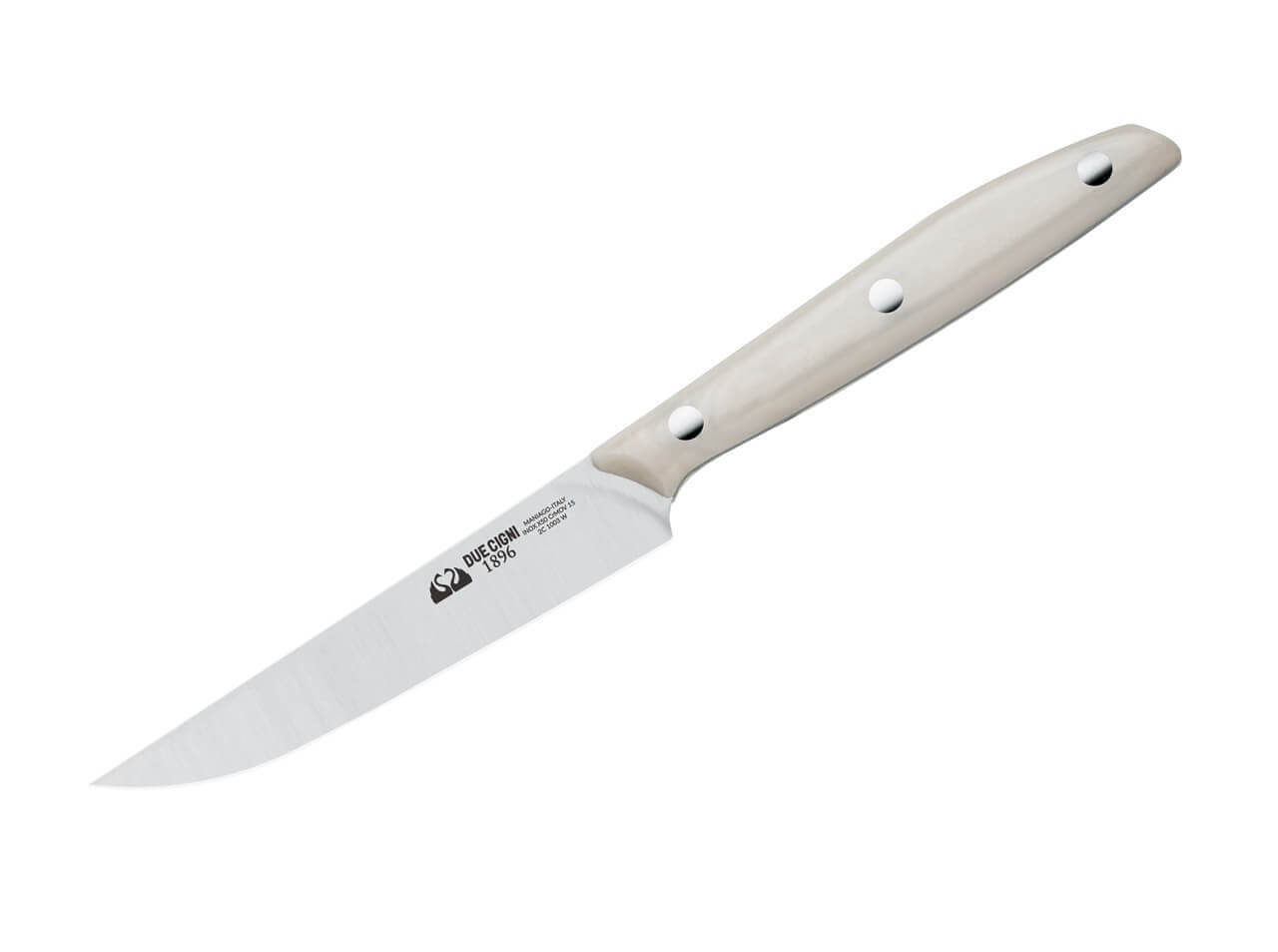 Due Cigni 1896 Steakmesser POM Weiß