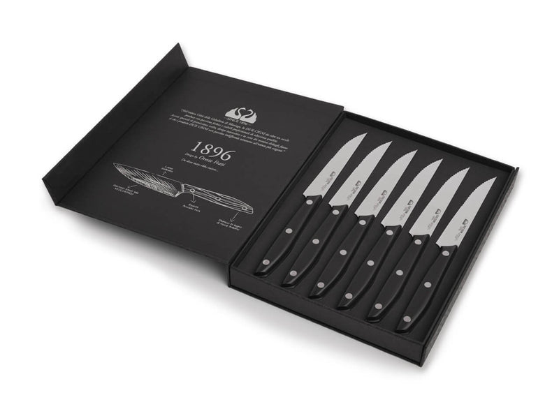 Due Cigni 1896 Steakmesser Set POM mit Welle