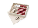Due Cigni 1896 Steakmesser Set POM Rot