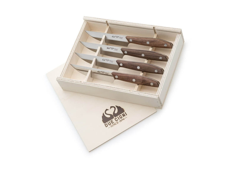 Due Cigni 1896 Steakmesser Set Walnuss II