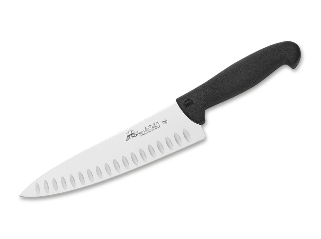 Due Cigni Chefmesser 415 20 Schwarz mit Kullen